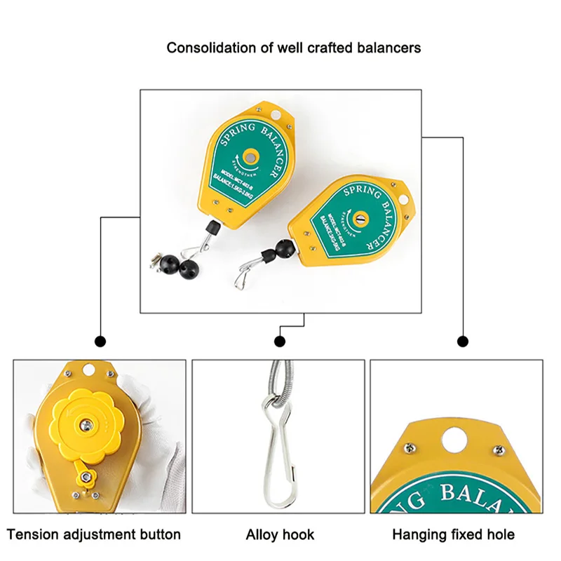 Spring Balancer 1.5-3.0KG Electric Screwdriver Retractable Precision Assembly Line Tool /Assembly-line Hanging Spring Balancer