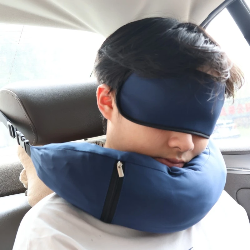 Travel Neck Pillow and Eye Mask 2