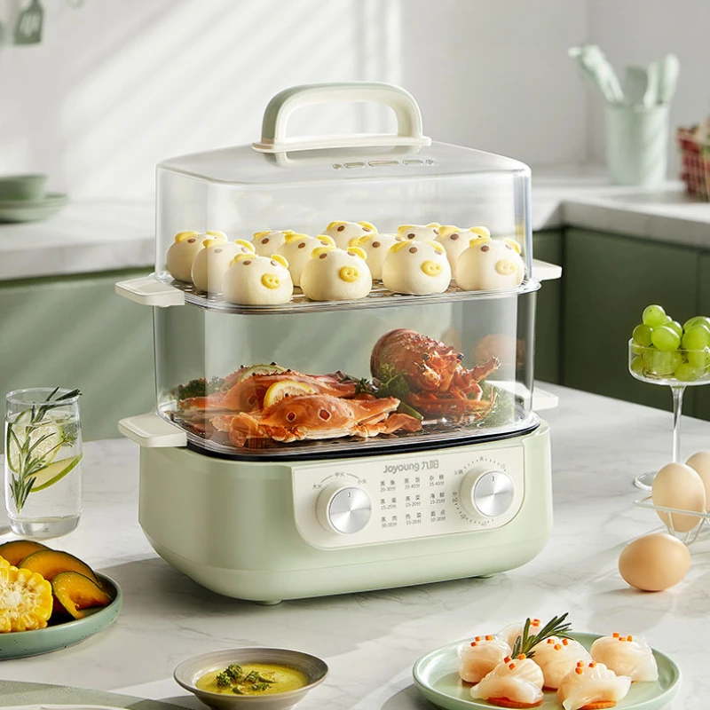 Electric steamer household multi-functional cooking pot three-layer large capacity multi-layer stainless steel steamer