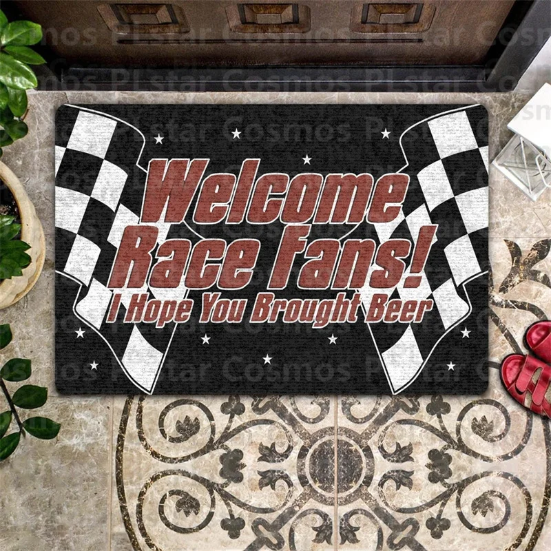 

Racing Lovers Door Mat Welcome Race Fans Doormat, Welcome Mat, Housewarming Gift, Front door Décor