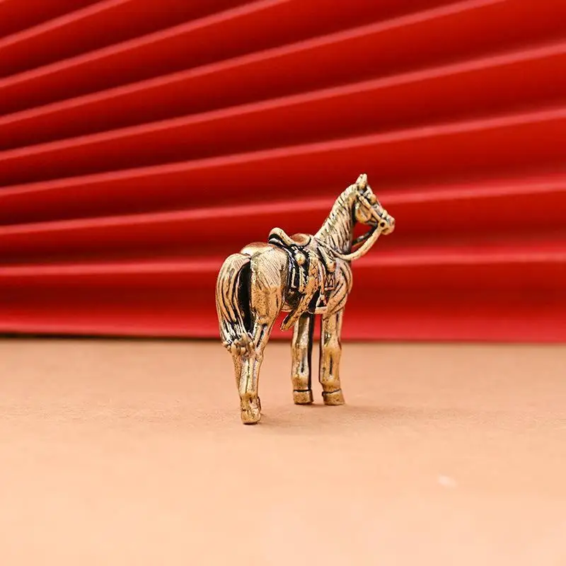 Horse Figure Home Decor Ornament Horse Brass Statue Ornament Get Rich Handicraft