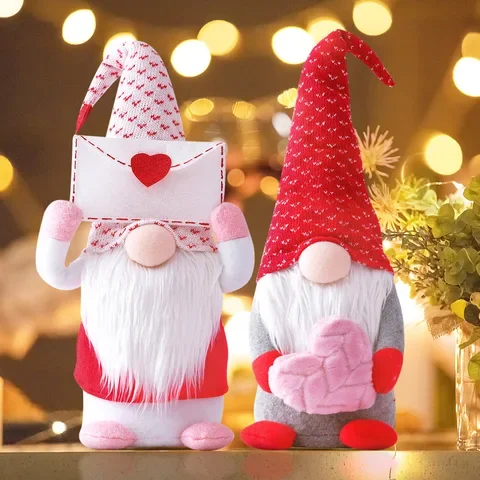 

Valentines Day Nordic Gnome Faceless Doll Ornament Old Man Doll Valentines Day Home Decoration Gifts Toys