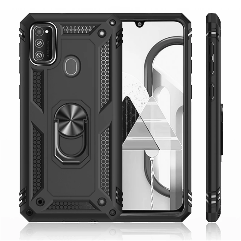 Kickstand Ring Holder Armor Cover Samsung galaxy M30S M10 M20 M30 M40 A10 A20S A70 A90 5G A30S A40 A50 A80 A90 5G Case