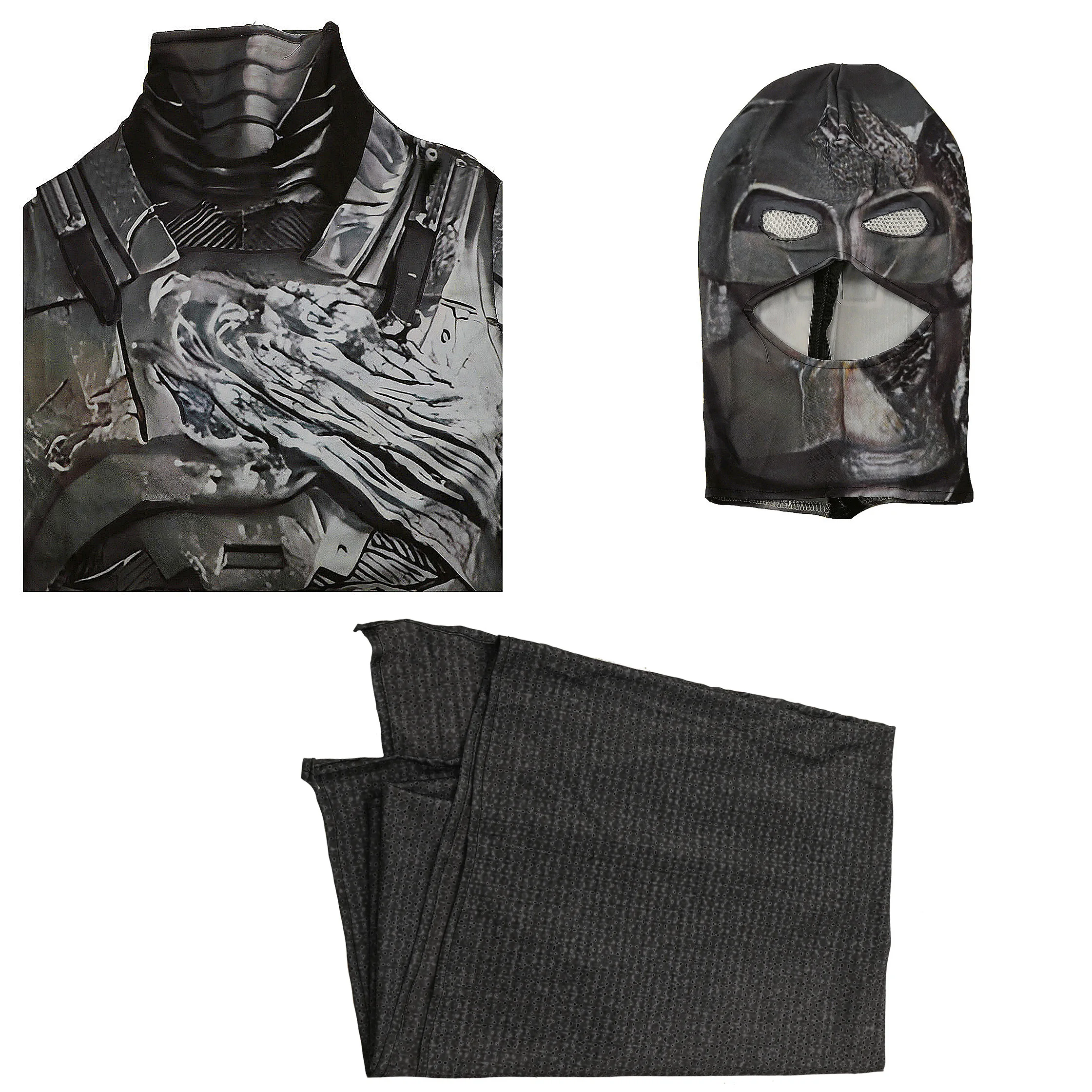 DC-Inspired Batman Cosplay Bodysuit for Adults and Kids