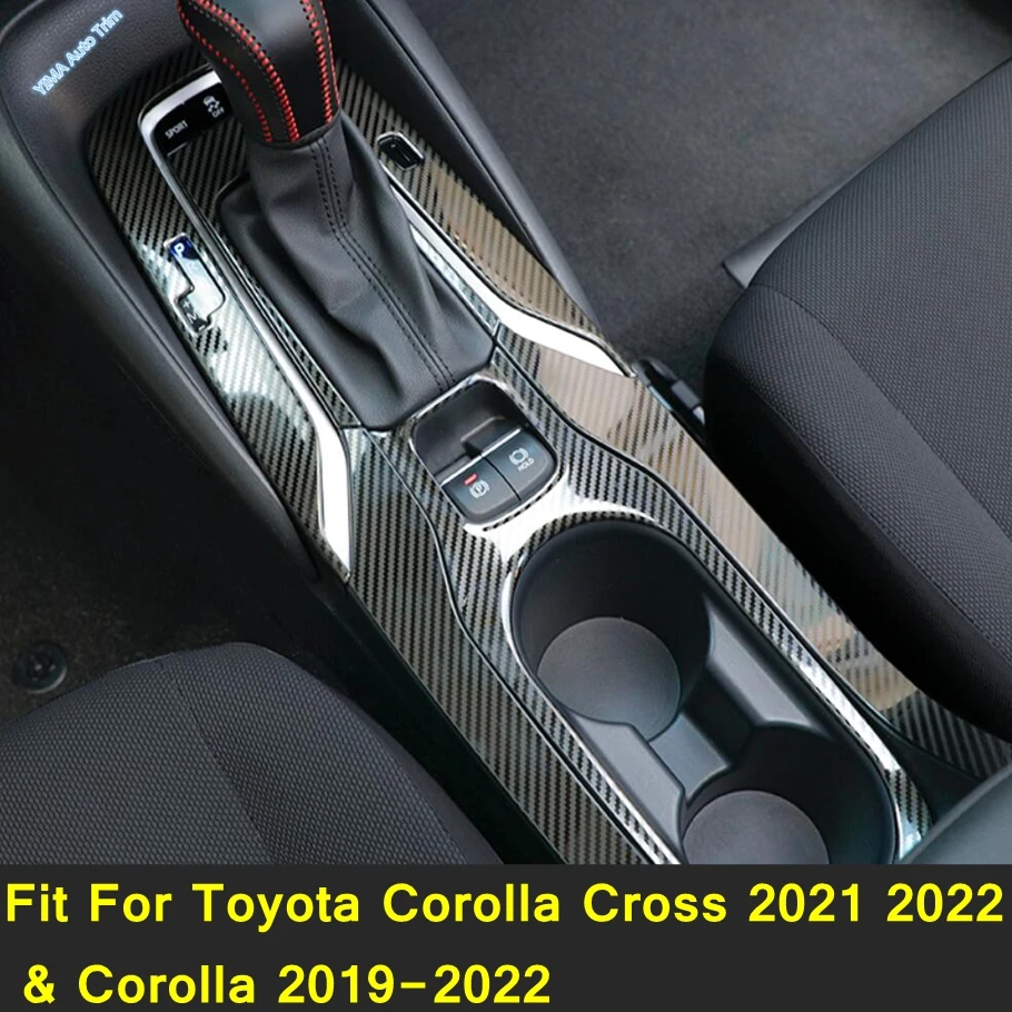 Controllo Centrale Tazza Dell'Acqua Copertura Del Pannello Del Cambio Cornice Adatta Per Toyota Corolla 2019 + E Corolla Cross 2021 - 2023 Accessori