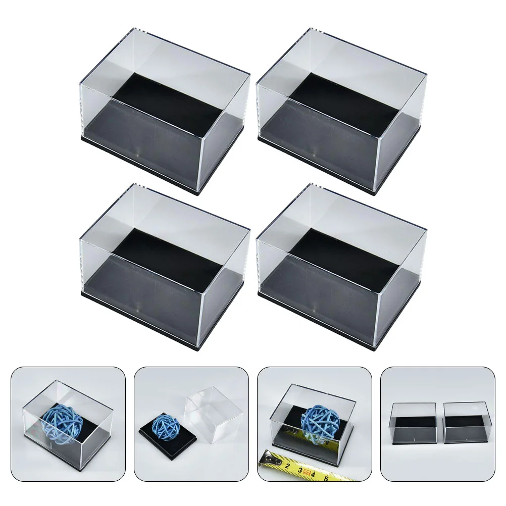 

4 шт., прозрачные пластиковые мини-контейнеры