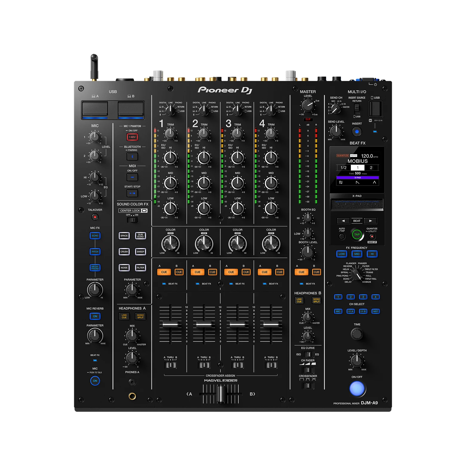 4 Canali Djma9 Dj Player Bar Dedicato Pioneer Djm-A9 Mixer Scheda Audio Integrata