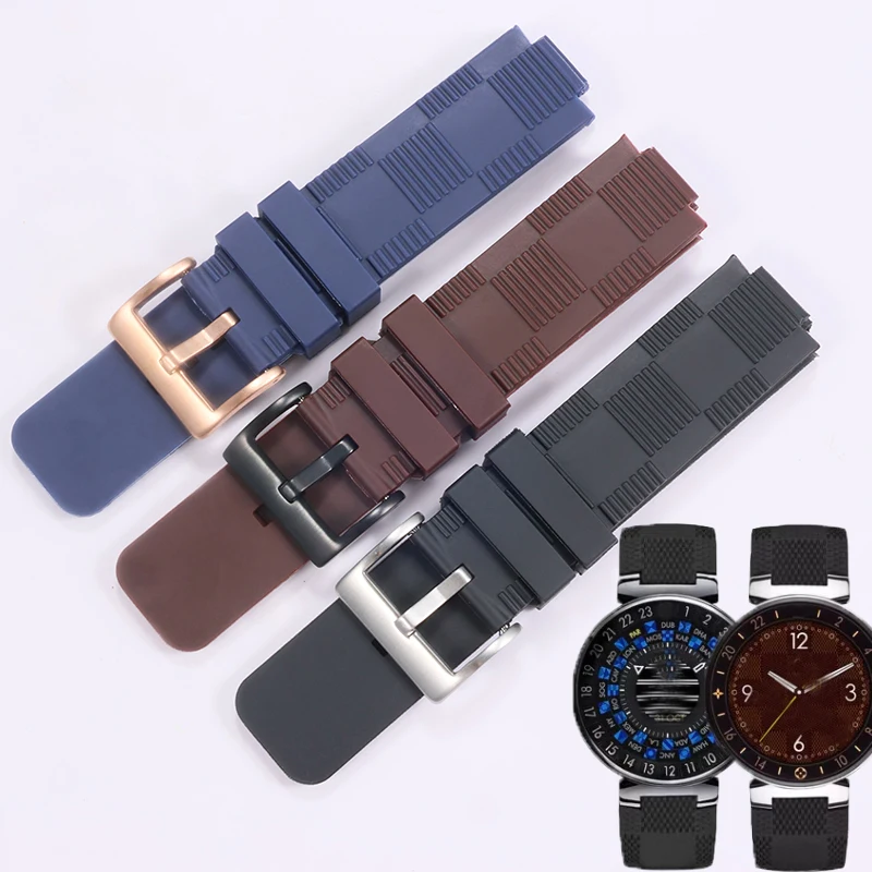 アクセサリー Mooring 21x12 (interface) MM silicone rubber strap for TAMBOUR IN