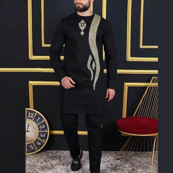 Kunle Embroidered Dashiki Outfit