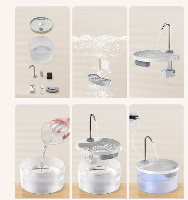 Intelligent cat water dispenser, intelligent multifunctional cat and dog water dispenser 6