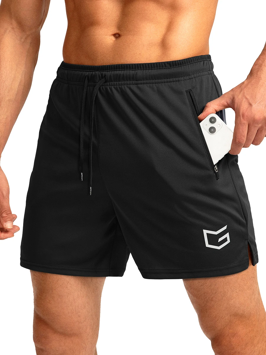 G Gradual Men's Running Shorts with Zipper Pockets Quick Dry Gym Athletic Workout 5