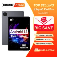 Alldocube iPlay 60 Pad Pro 12.1 inch Tablet 8+12GB Virtual RAM+128GB ROM MTK G99 Android 14 2.5k Resolution Display 10000mAh 1