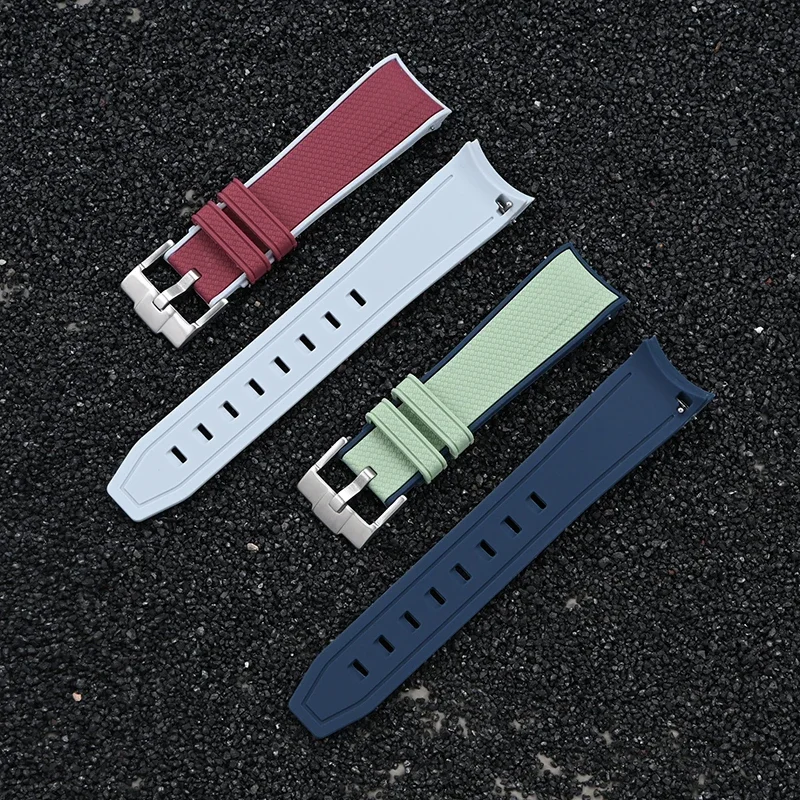Neues Silikonarmband für Omega X Swatch Joint MoonSwatch 20 mm Schnellverschluss-Uhrenarmband mit gebogenem Ende für Rolex Seamaster 300 – Detail 2