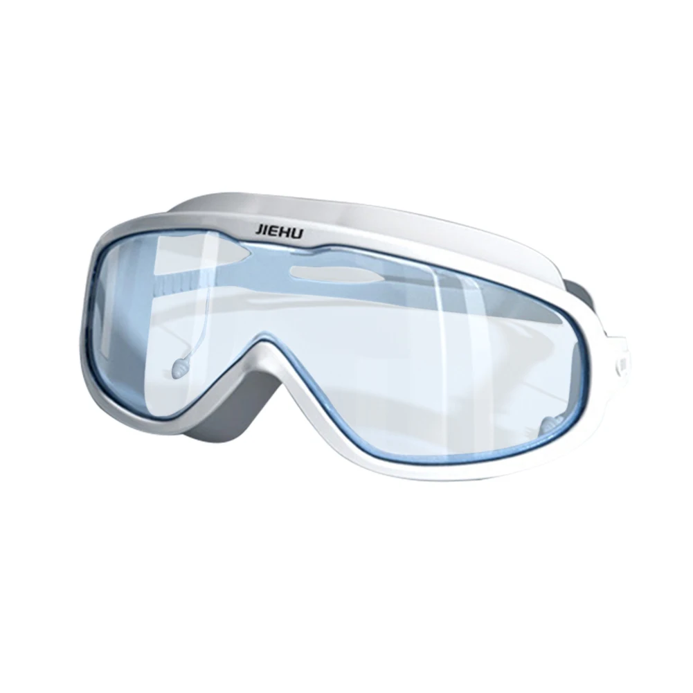 Zwembril Met Oordopjes Waterdicht Anti-Fog Volwassenen Zwemmen Duiken Bril  Voor Vrouwen Mannen Groot Frame Bril