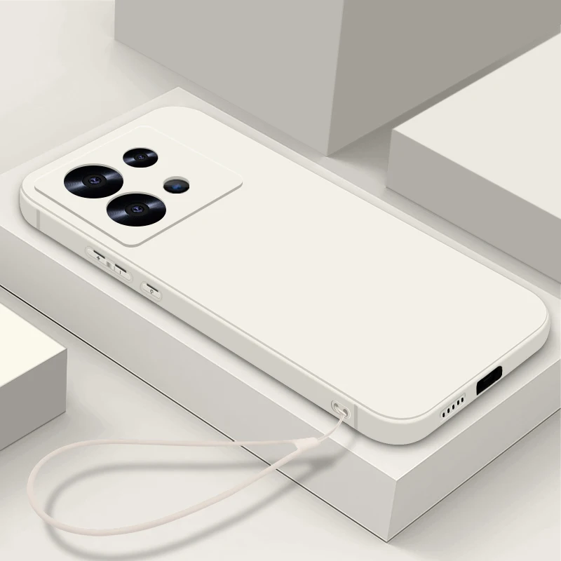 Schlanke, weiche TPU-Lanyard-Hülle für Xiaomi Redmi Note 14 13 12 11 Pro 5G Note 14 13 13C 4G Poco X6 X5 F6 13T stoßfeste Handyhülle
