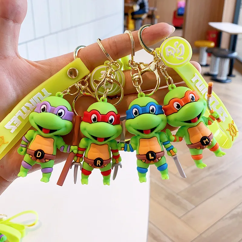 

Cute Cartoon Ninja Turtles Keychain Anime Key Chain Car Key Ring Accessories Pendant for Student Kids Adults Birthday Gifts
