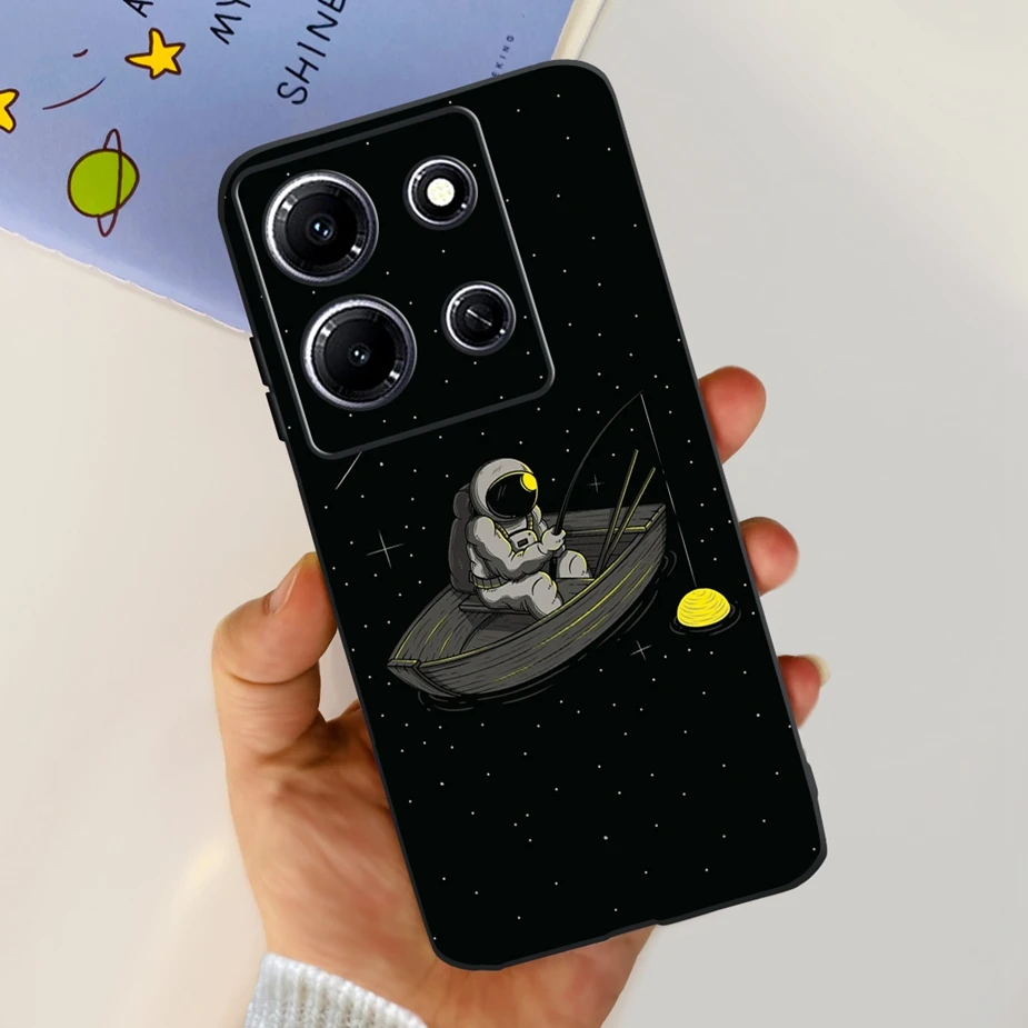 Cute Spaceman Dinosaur Soft Silicone Phone Case - Stylish Protective Bumper Cover