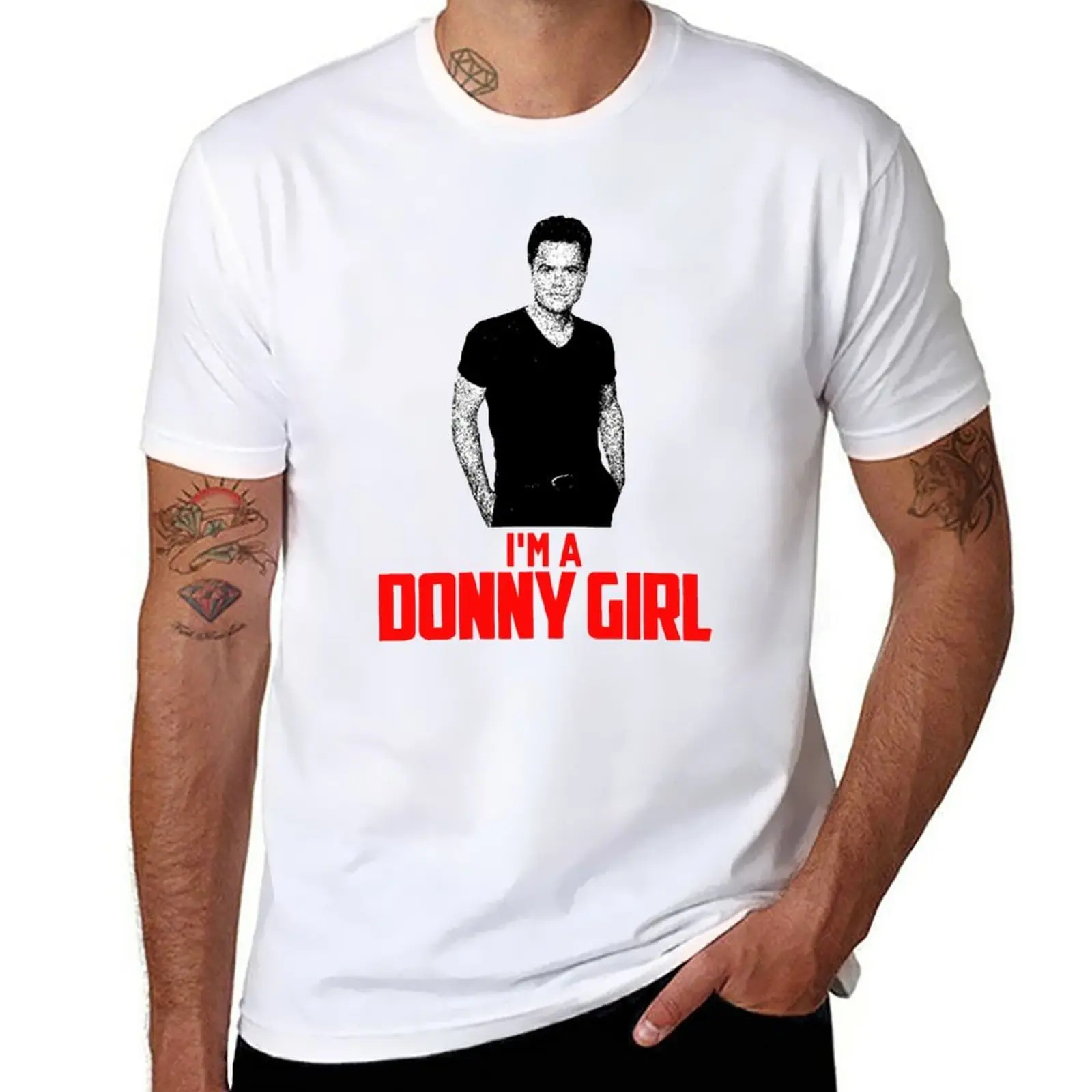 

New Donny Osmond I'm A Donny Girl T-Shirt tops heavyweight t shirts men t shirt