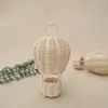 55KF Rattan Hot Air Balloon Hand Woven Charm for Creative Pendant Ornament for Indoor Outdoor Garden Yard Decor 3
