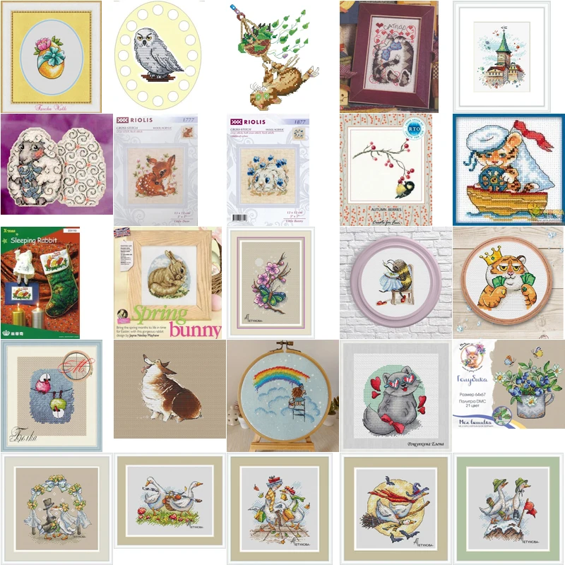 

Spring Symphony peach blossom and butterfly Needlework, Embroidery,DIY 14CT Unprinted Arts Cross stitch kits Set Cross-Stitching