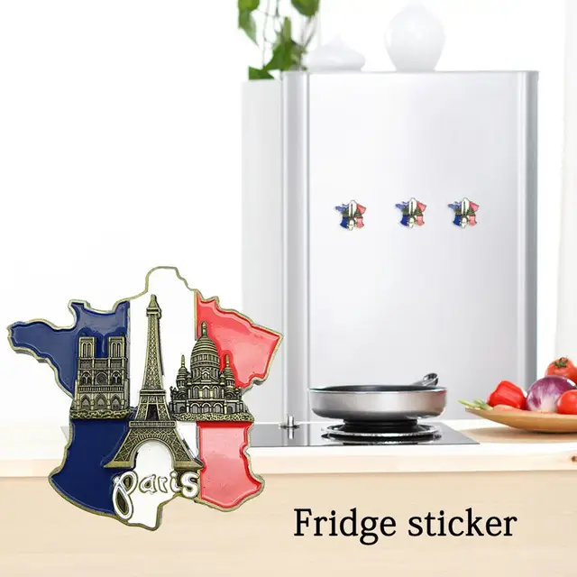 Magnete Frigo 3D Notre Dame De Paris - Souvenir Turistico, Decorazione Casa, 7x5 Cm, Resina - Foto 2