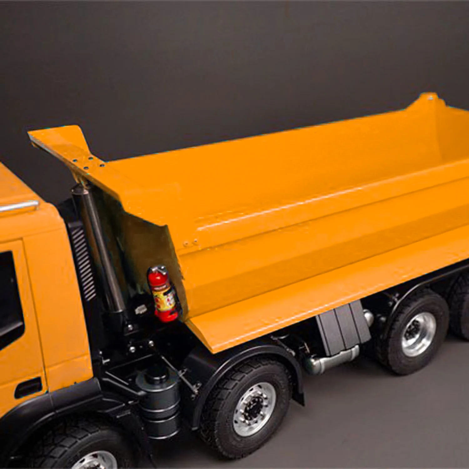 8x4 8X8 1/14 Hydraulic RC Tipper Car Metal 2-speed Radio Control Dump Trucks Painted Finished Sound Light Vehicle Model TH23650 4