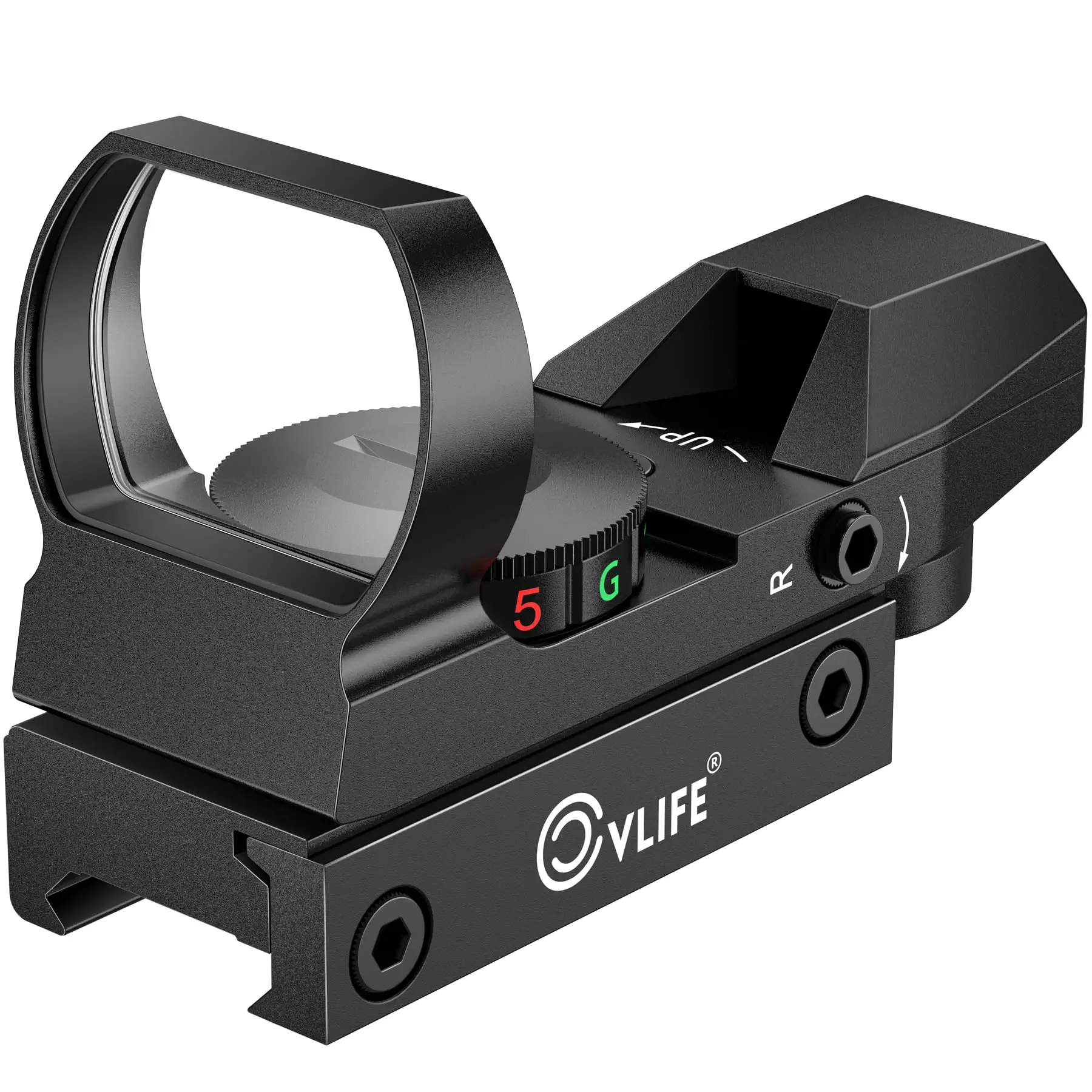 Riflescope Dual illuminated 1X22X33 Red Green Dot Gun Sight 33mm Scope Sight with 20mm Rail