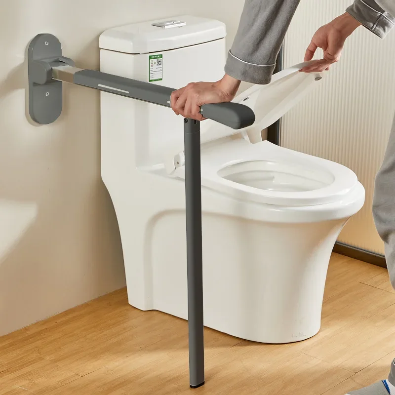 Old Man Toilet Safety Rails Home Toilet Support Bar Pregnant Woman Fold Up Device Bathroom Safety Accessories