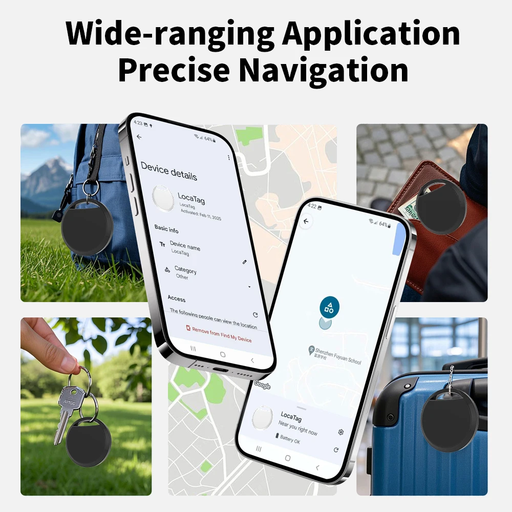 Universal Smart Tag Tracker for Easy Location of Keys, Wallets, and Pets