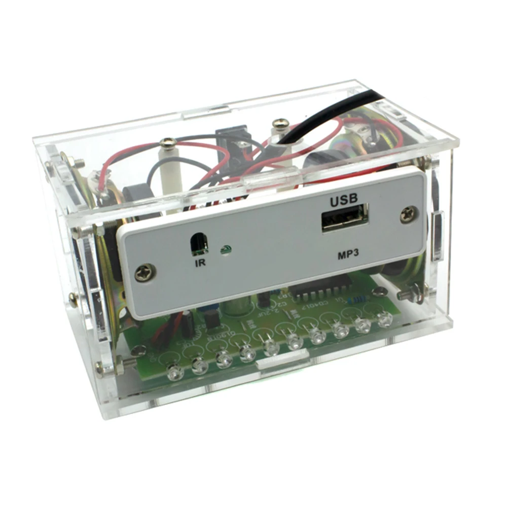 White DIY Electronic Kit Bluetooth Speaker Electronics DIY Soldering Project Kit Teaching Practice Bluetooth Stereo Speaker 5