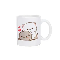 Panda Bear Bubu Dudu Coffee Milk Cup Cups and Mugs Free Shipping Thermo Coffee Cup to Carry Mug Ceramic and Pottery Drinkware 2