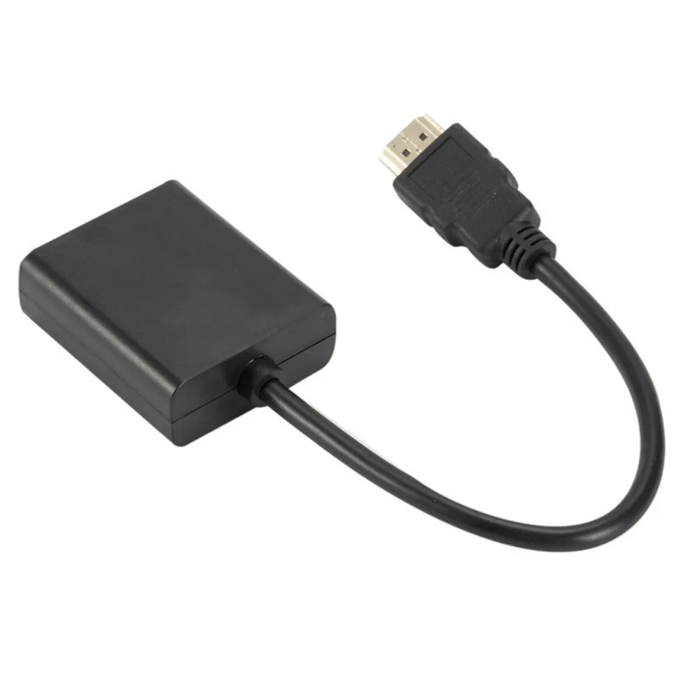 

HDMI To VGA HDMI VGA Converter Cable Converter HDMI Male Adapter HDMI TO VGA with Audio HD 1080P Micro HDMI Input