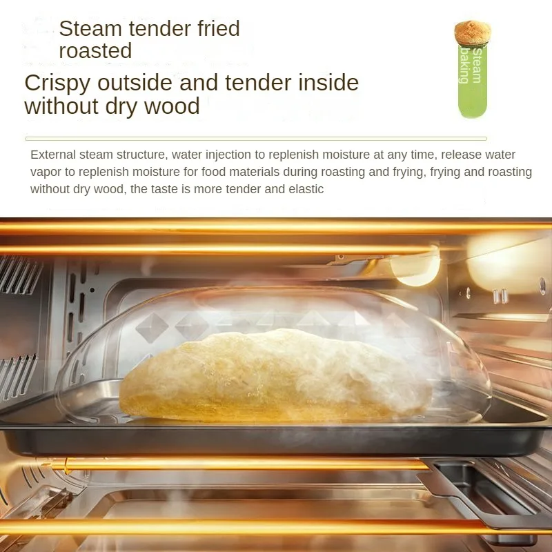 12L Oven 3 baking levels 60 minutes timer Upper and lower tube heating Steam Frying Temperature control Multi-Function Roaster 6