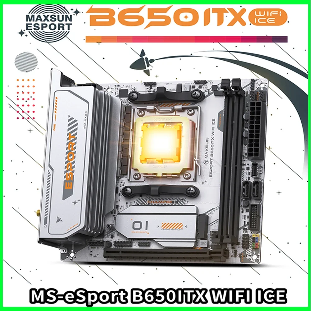 MAXSUN B650M マザーボード ITX AMD Ryzen AM5 DDR5 サポート 4800