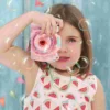 Toy Electric Fun Light and Music Bubble Making Toy Bubble Maker Camera Without for Kids 4