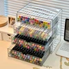Desktop Drawers Stationery Storage Box Pen Pencil Holder Acrylic Marker Organizer Stationary Storage Rack for School Office Desk 3