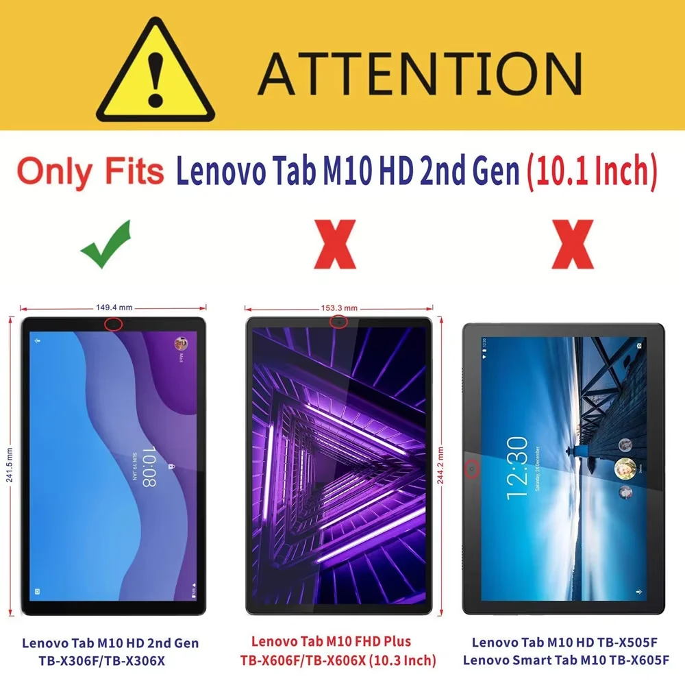 Premium Tempered Glass Screen Protector for 10.1 Tablets - Anti-Scratch HD Protective Film