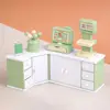 Cash Register Dollhouse Miniature Cashier Checkout Lollipop Snack Rack Mini Cashier Counter Toys Reusable Simulation 1