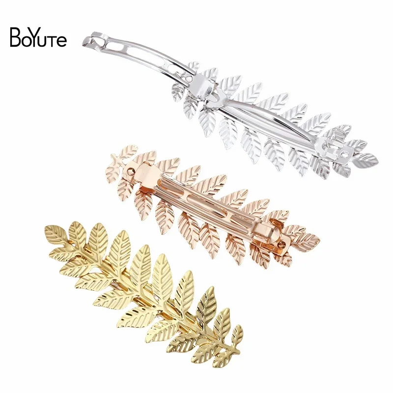 

BoYuTe (10 шт./Лот) металлические железные листья фоторукоделия Diy аксессуары для волос, Оптовая продажа