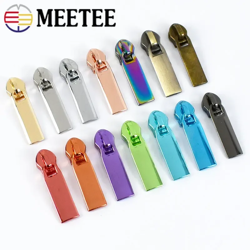 

5/10Pcs 5# Zippers Sliders Pulls for Nylon Zipper Tape Bag Coat Zips Heads Pullers Replacement Repair Kits DIY Accessories