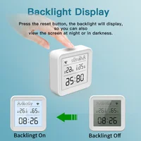 Tuya Temperature and Humidity Sensor WiFi with Backlight Supported Hygrometer Thermometer Work With Yandex Alexa - Image 3