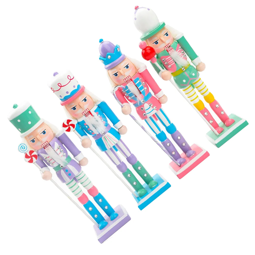 

Nutcracker Figurine Wood Christmas Nutcracker Statue Christmas Desktop Decoration Adorn Nutcracker Crafts Table Ornament
