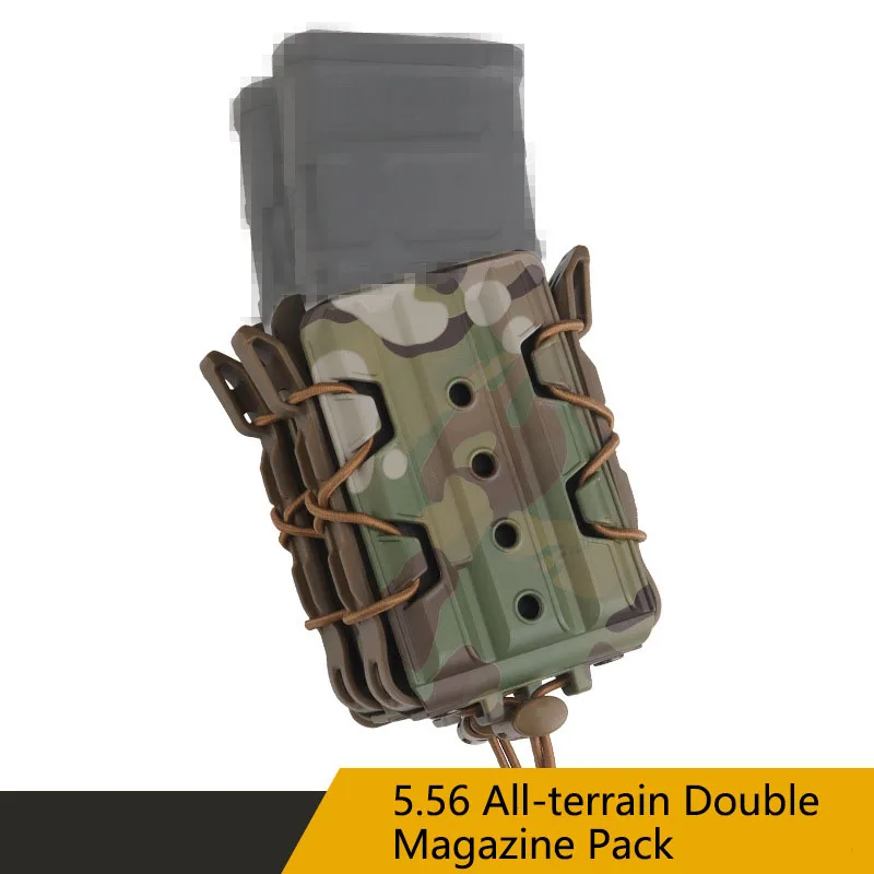 

5.56 All-terrain Double Magazine Pack Camouflage Combination Function Pouch Adapt to MOLLE System