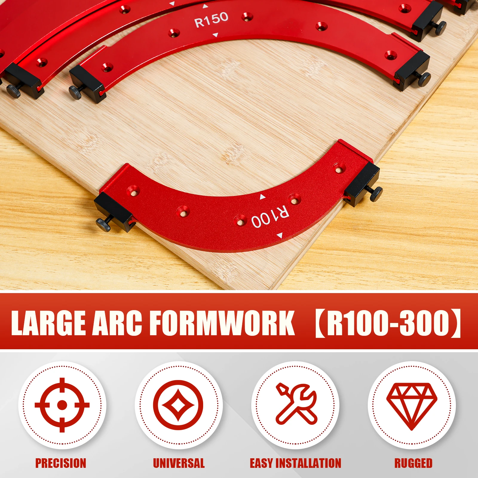 Fafeicy Kit De Modèles De Rayon Kit De Gabarits De Rayon En Alliage D'aluminium Pour Gabarit De