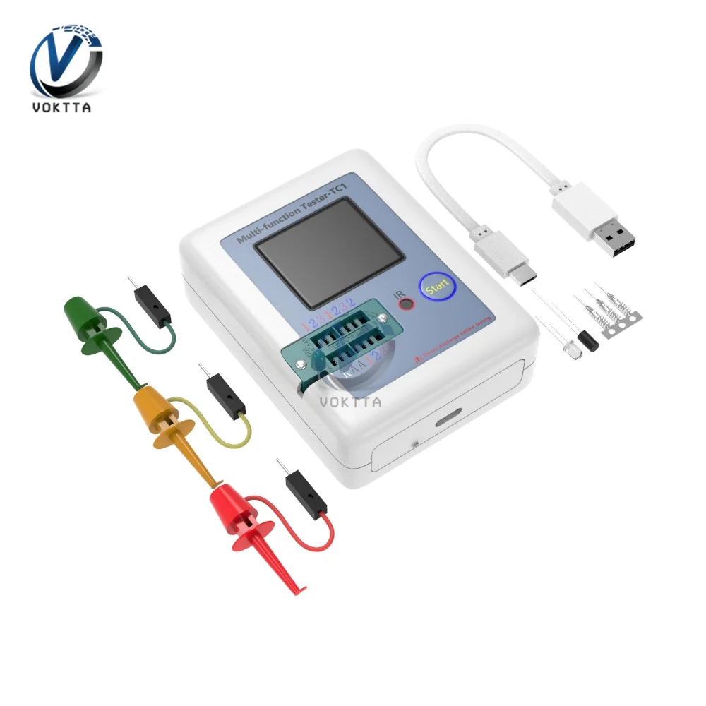 Transistor Tester digital multimeter transistor tester multimeter tester analog multimeter LCR-TC1 Display Multi-meter Diode Triode Capacitor Resistor Multi Function TC1