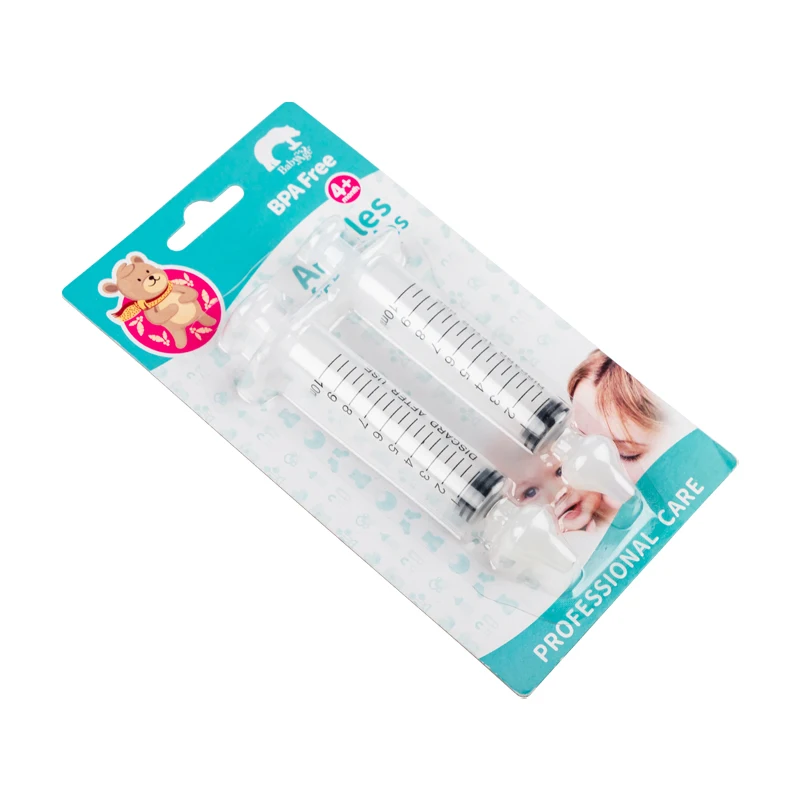 Aspirateur nasal pour bébé, nettoyeur antarctique, laveur de rhinite, tube illac, seringue bébé, lavage antarctique pour enfants, 2 pièces