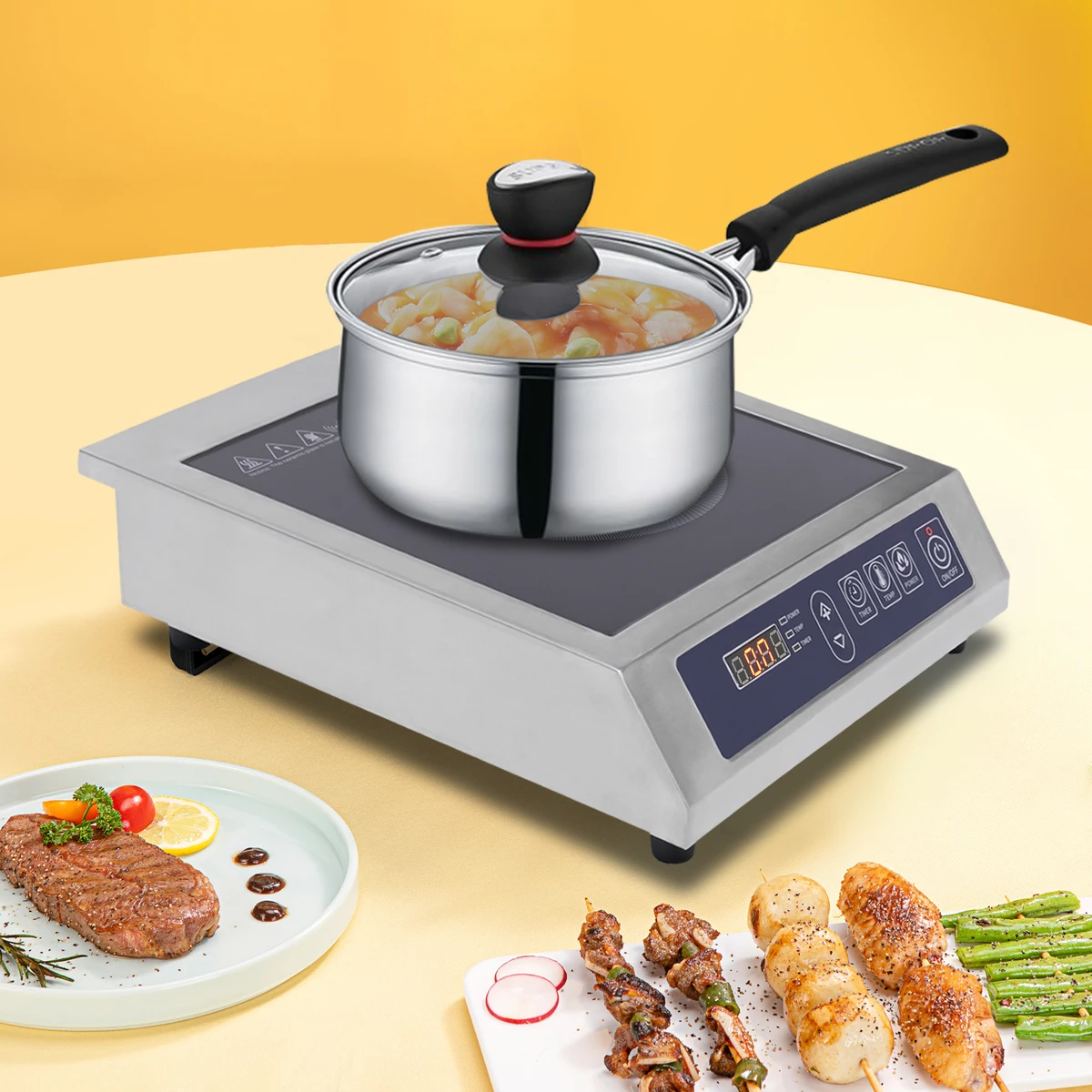 Modern Electric Induction Cooker Digital 3500 Watt Commercial Induction Cooktop — view 6