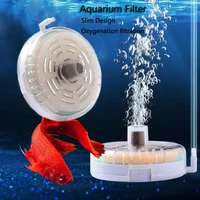 Round Aquarium Fish Tank Filter Transparent Biochemical Sponge Filter Aquarium Water biological Filter Submersible Water Pump 1