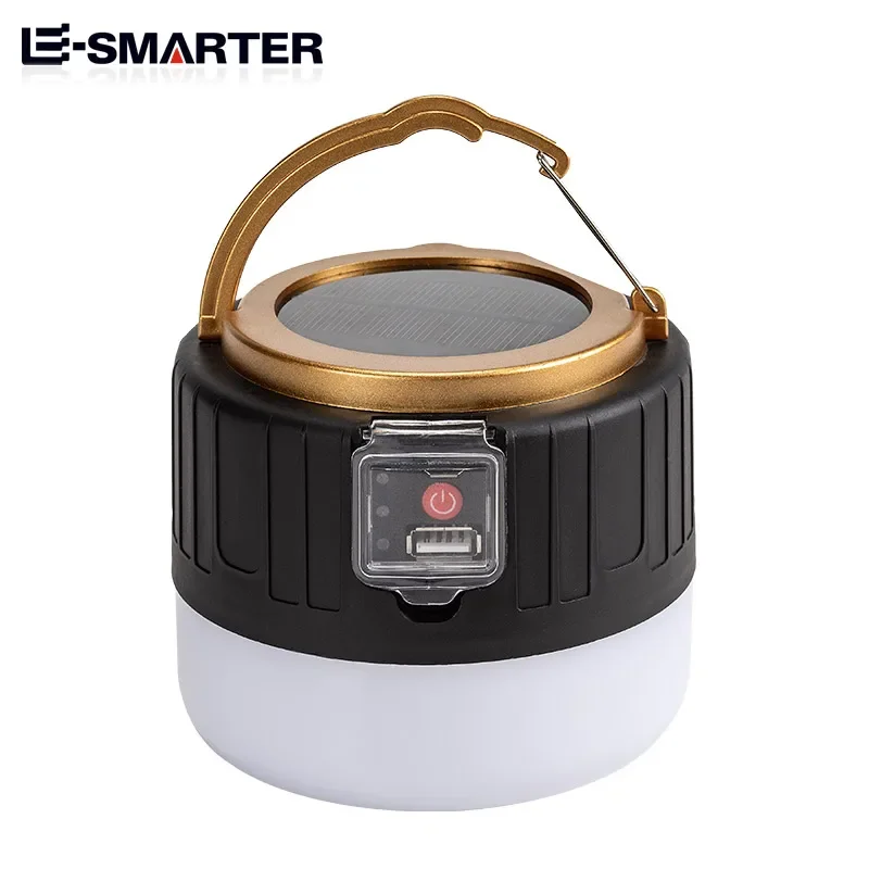 Outdoor Solar LED Camping Lights USB Rechargeable Tent Portable Lanterns Emergency Lights For Fishing Barbecue Camping Lighting camping light portable lanterns camping lamp camping lantern emergency lights