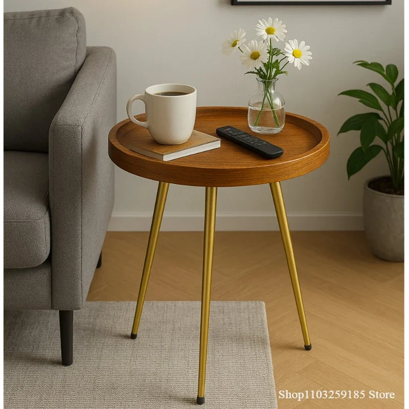 طاولة صينية سوداء مستديرة